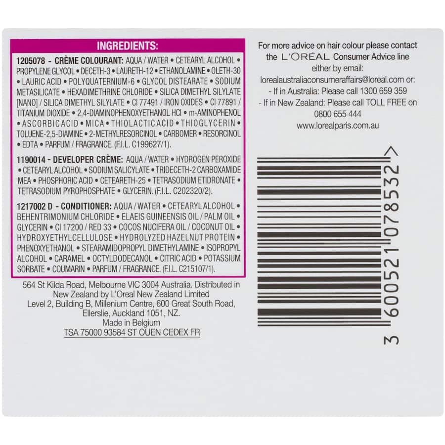 L'oreal Paris Casting Hair Colour Creme Gloss Light Brown 600 1pack