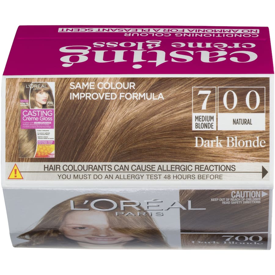 L'oreal Paris Casting Hair Colour Creme Gloss Dark Blonde 700 1pack