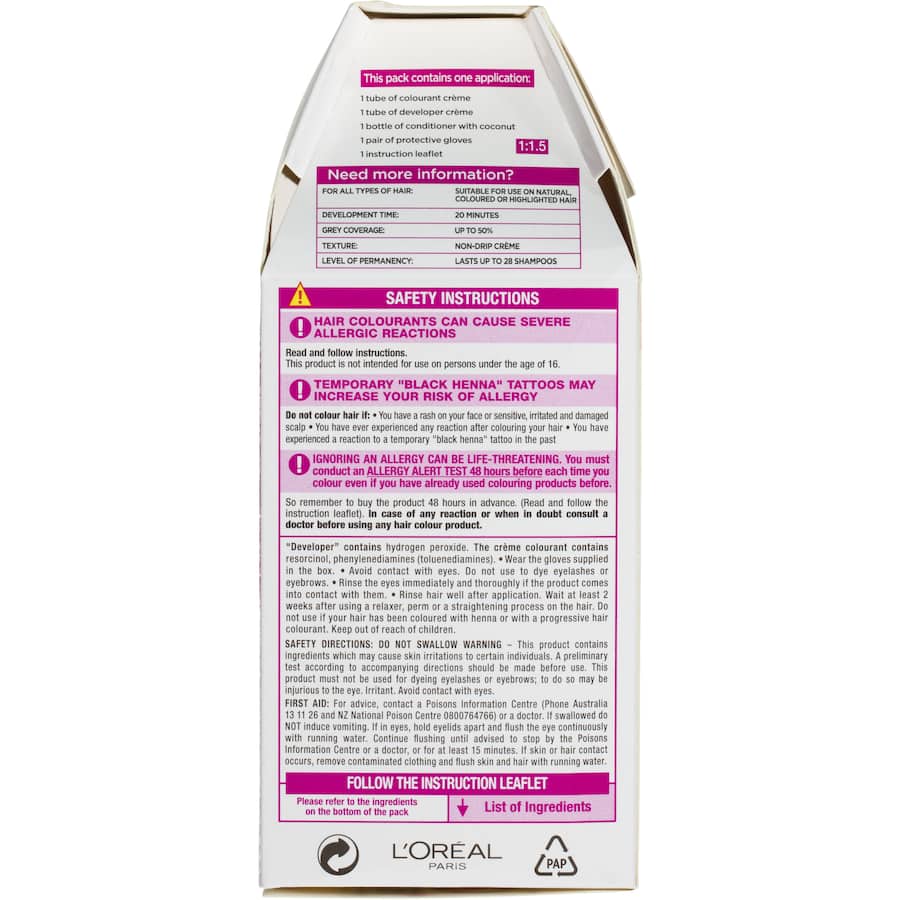 L'oreal Paris Casting Hair Colour Creme Gloss Darkest Brown 300 1pack