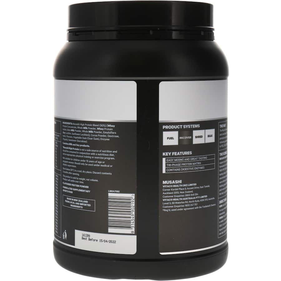 Musashi P30 Protein Powder Chocolate 900g