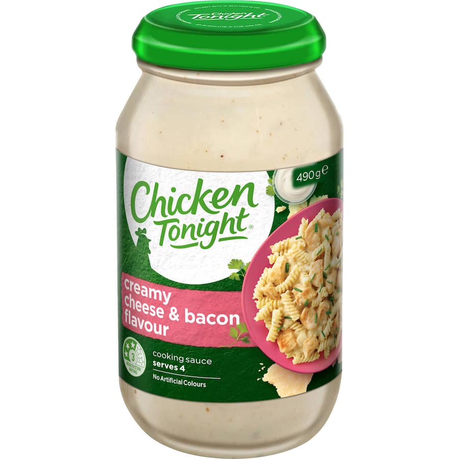 Chicken Tonight Cooking Sauce Creamy Cheese & Bacon 490g
