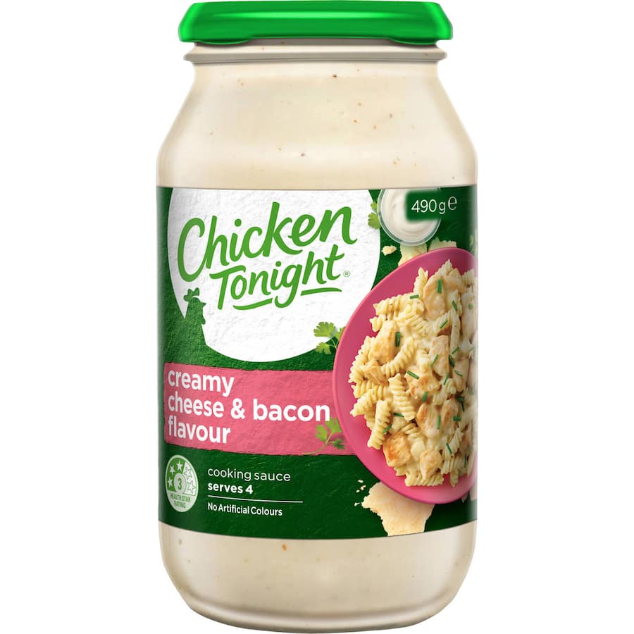 Chicken Tonight Cooking Sauce Creamy Cheese & Bacon 490g