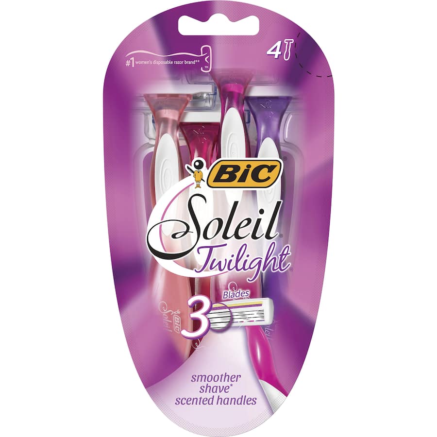 Bic Soleil Disposable Razors Twilight Lavender 4pack