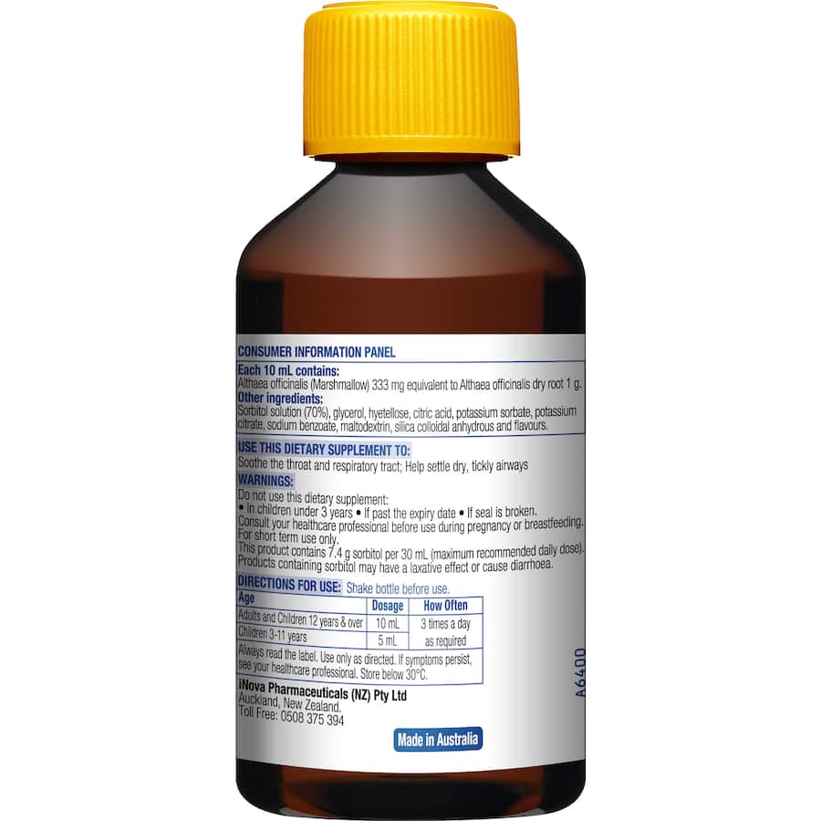 Duro-tuss Herbals Dry Soothing Chest Support Liquid 200mL