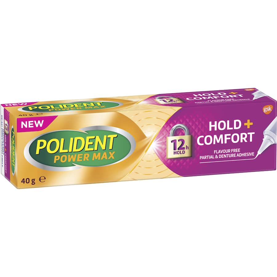 Polident Parital And Denture Adhesive Hold & Comfort Tube 40g