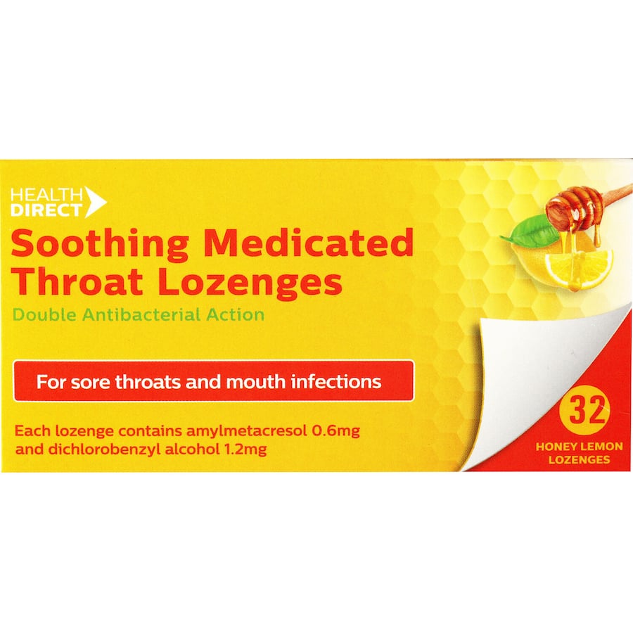 Health Direct Soothing Med Lozenges 32pack