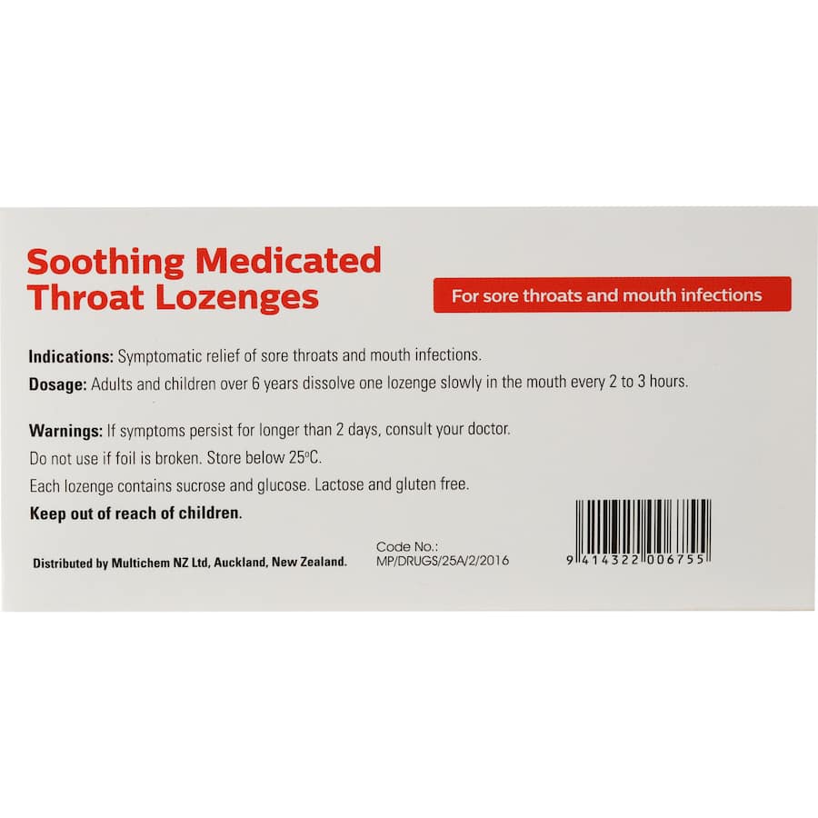 Health Direct Soothing Med Lozenges 32pack