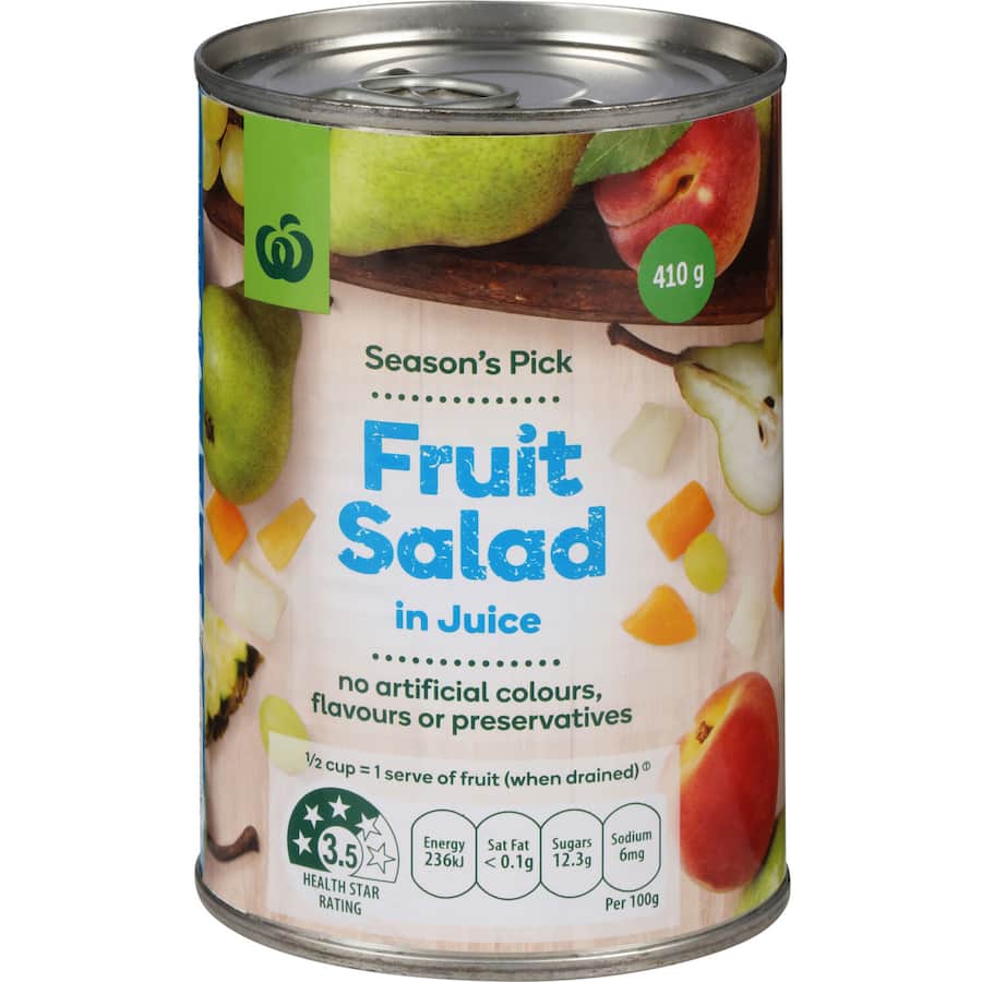 Woolworths Fruit Salad In Juice Can 410g