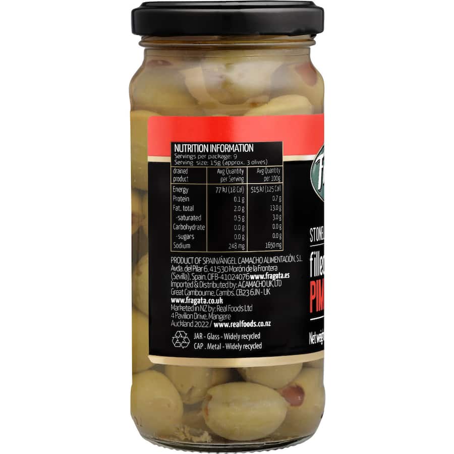 Fragata Olives Green Pimento Stfd Jar 235g