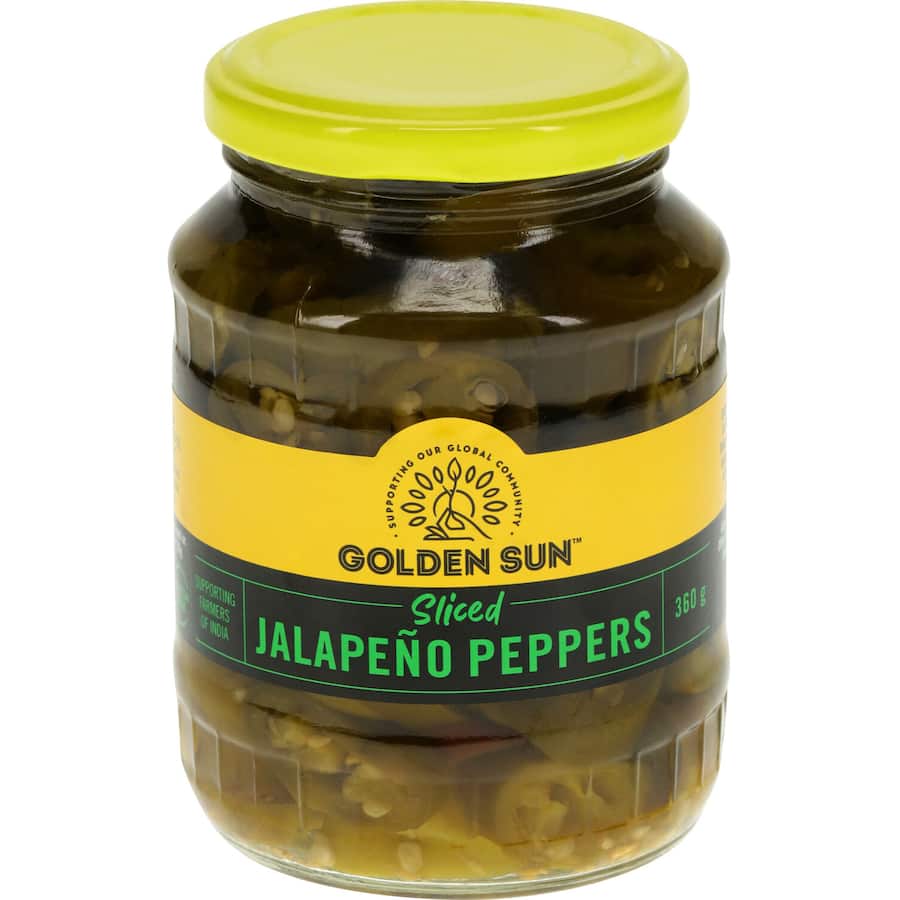 Golden Sun Peppers Sliced Jalapeno Gluten Free 360g