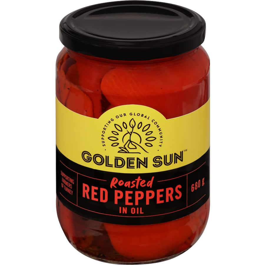 Golden Sun Peppers Red Roasted Gluten Free 680g