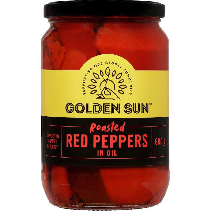 Golden Sun Peppers Red Roasted Gluten Free 680g