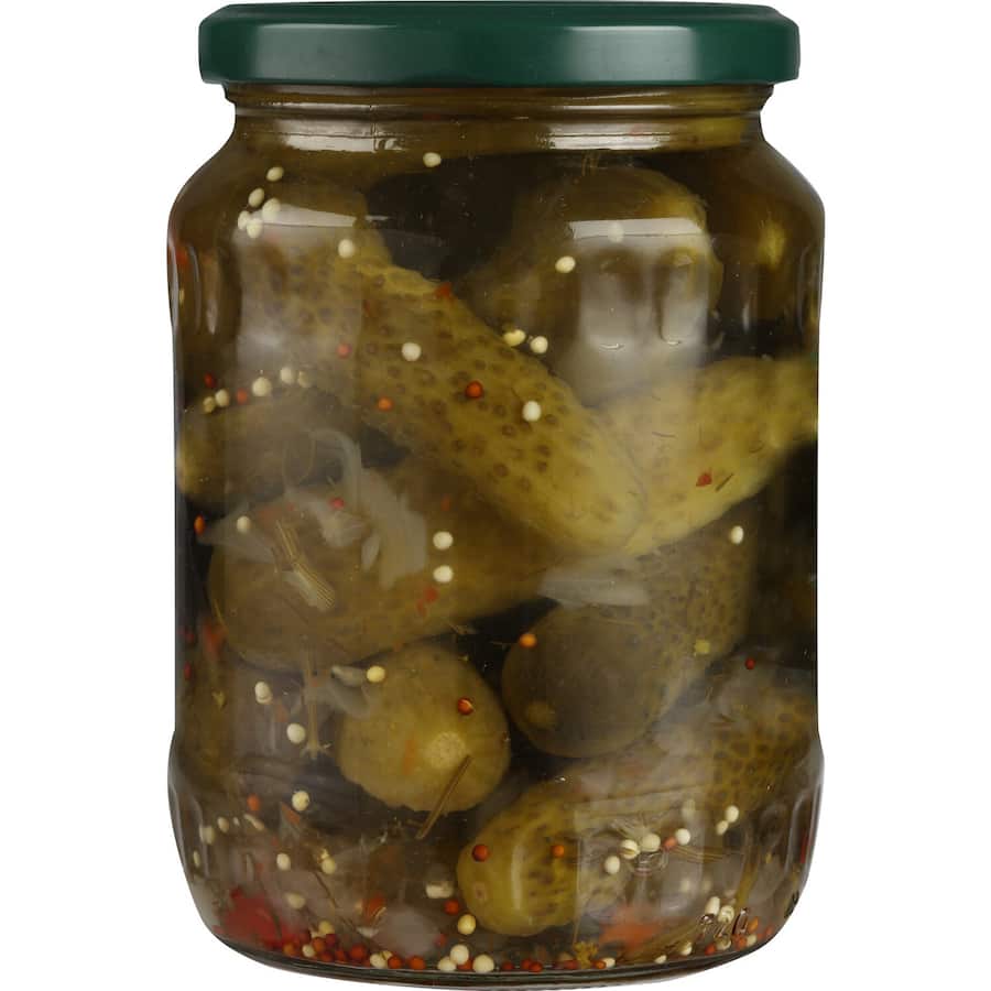 Delmaine Gherkins Whole Jar 670g