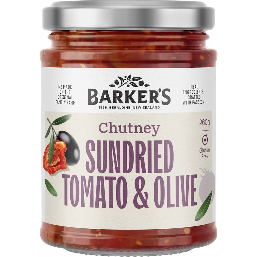Barkers Chutney Sundried Tomato & Olive 260g