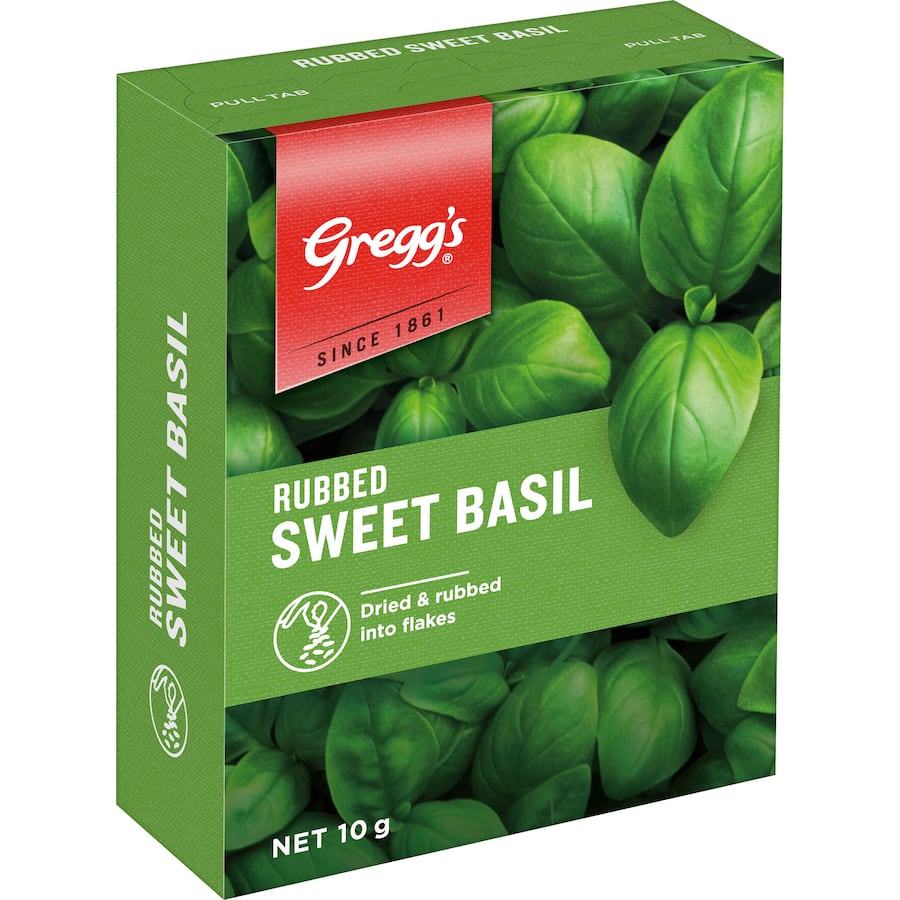 Greggs Basil Sweet Rubbed Box 10g
