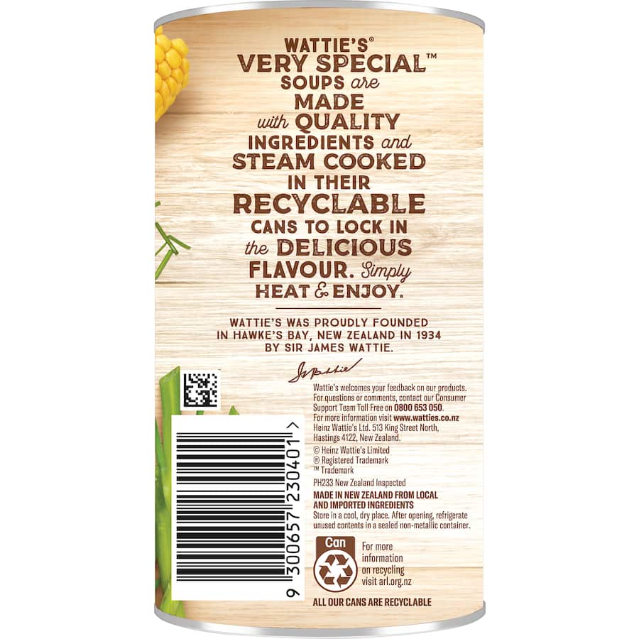 Wattie's Very Special Soup Chicken & Corn Soup Canned 535g