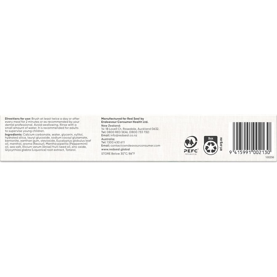Red Seal Toothpaste Complete Care Mild Mint Tube 100g