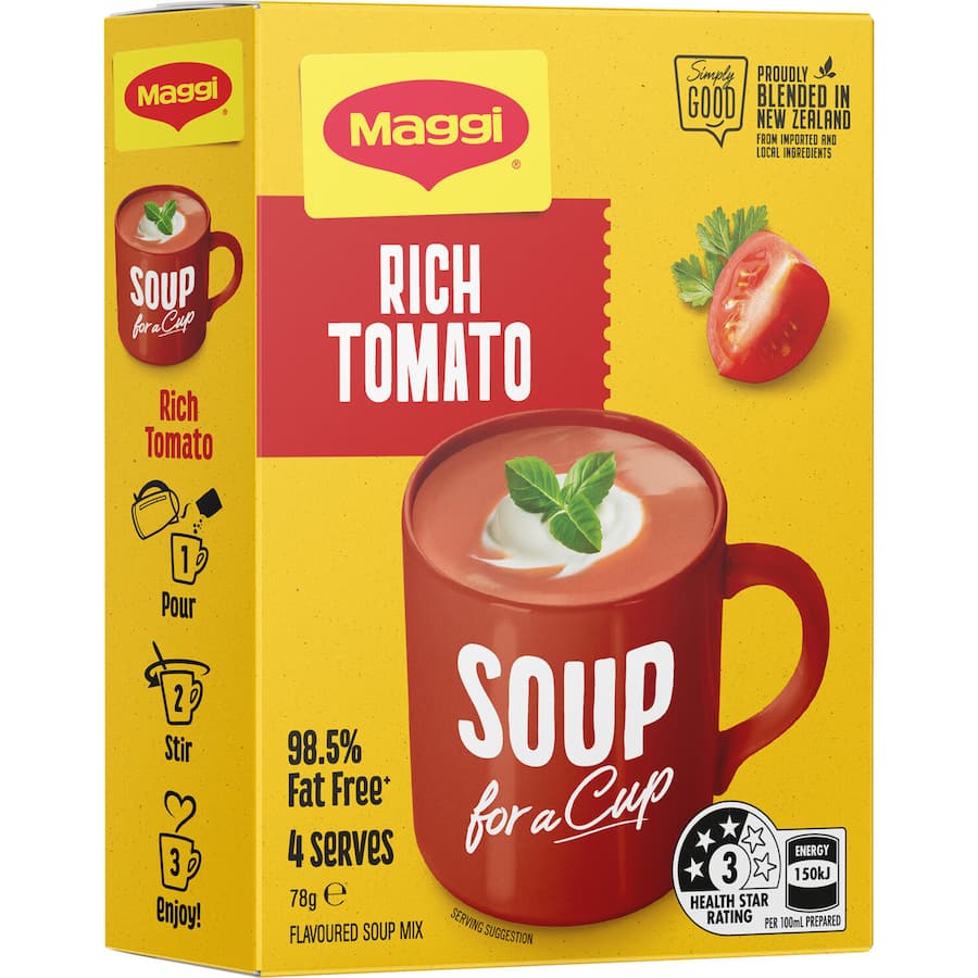 Maggi Soup For A Cup Instant Soup Rich Tomato 4 pack 78g