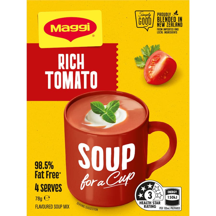 Maggi Soup For A Cup Instant Soup Rich Tomato 4 pack 78g