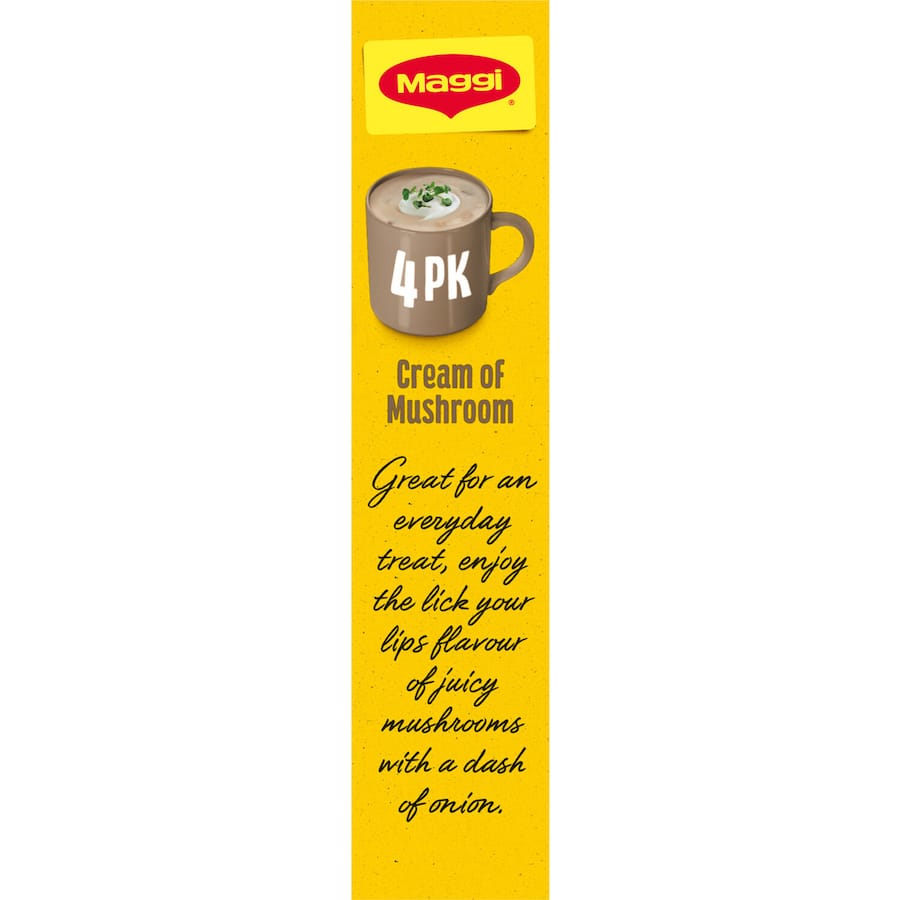 Maggi Soup For A Cup Instant Soup Cream Of Mushroom 4 pack 62g