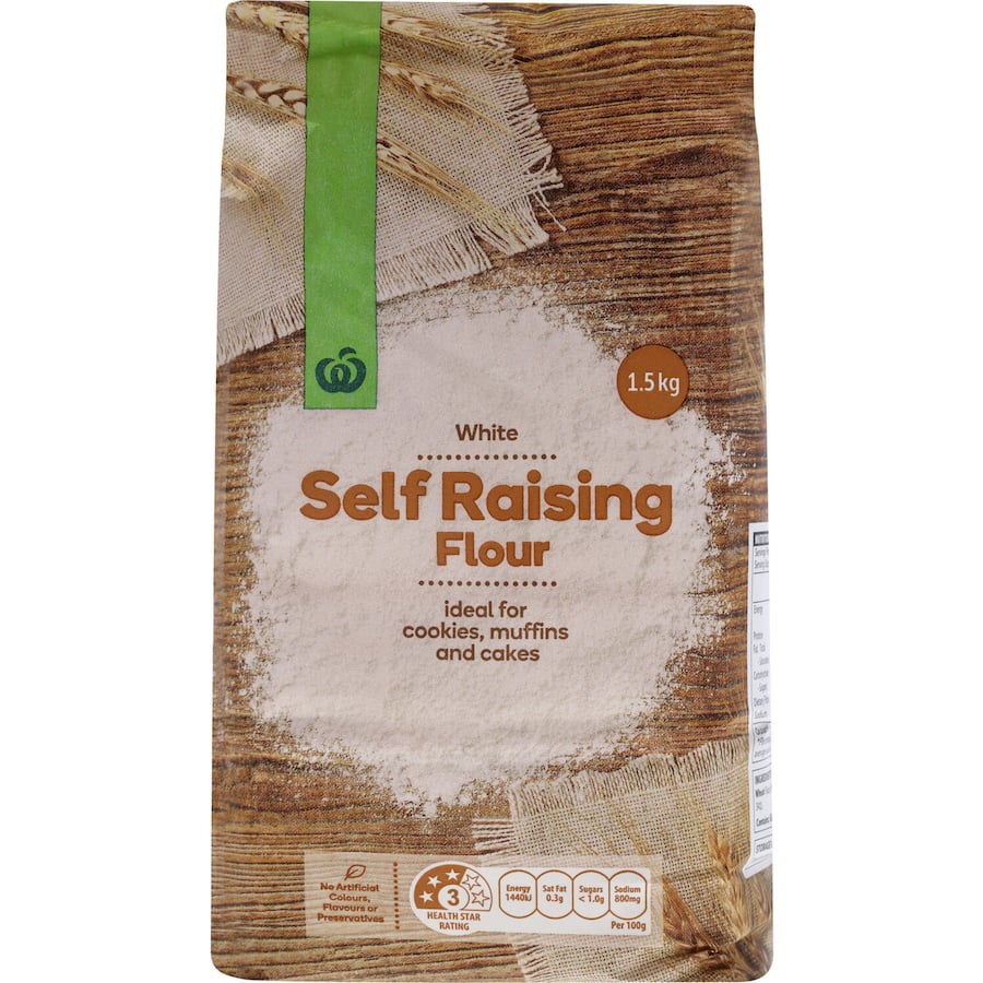 Woolworths Self Raising Flour White 1.5kg