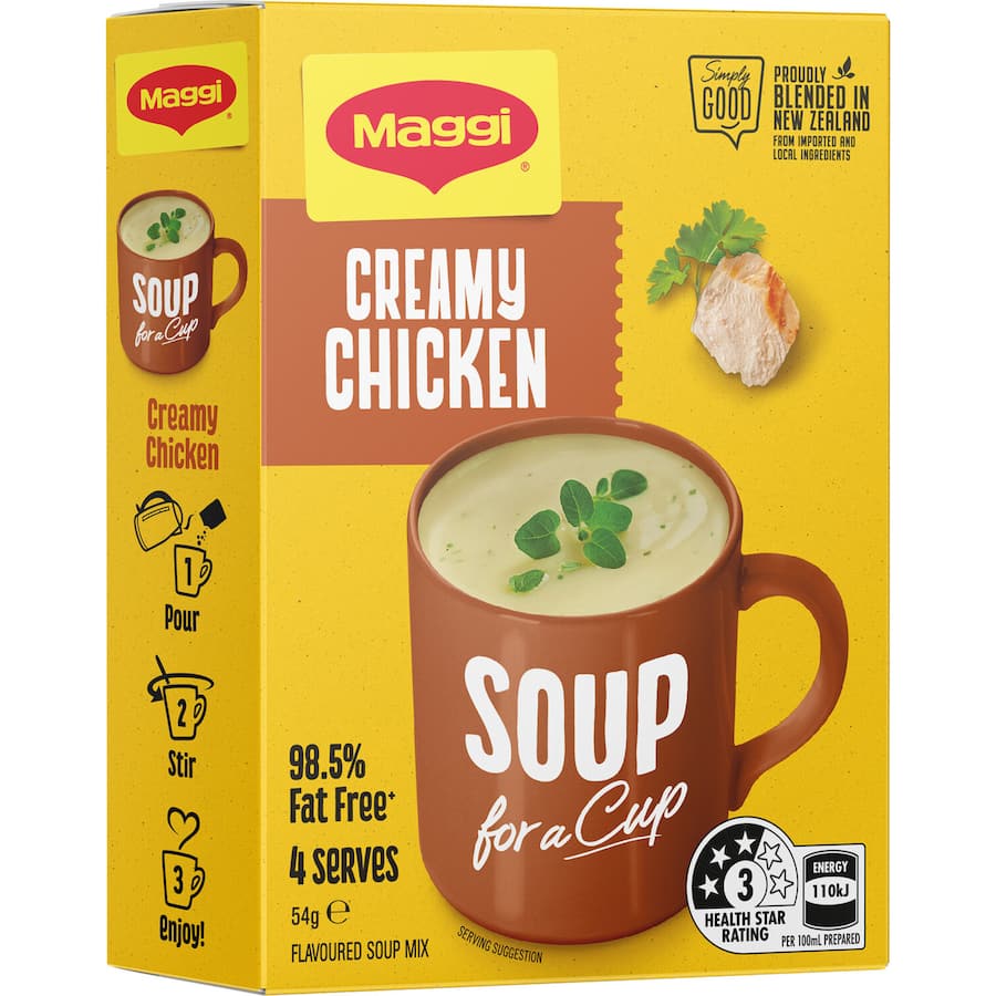 Maggi Soup For A Cup Instant Soup Creamy Chicken 4 pack 54g