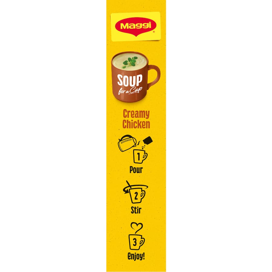 Maggi Soup For A Cup Instant Soup Creamy Chicken 4 pack 54g