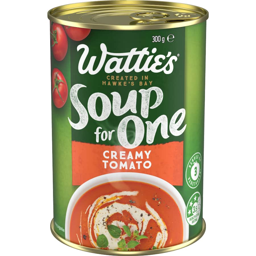 Wattie's Soup For One Soup Creamy Tomato Canned 300g