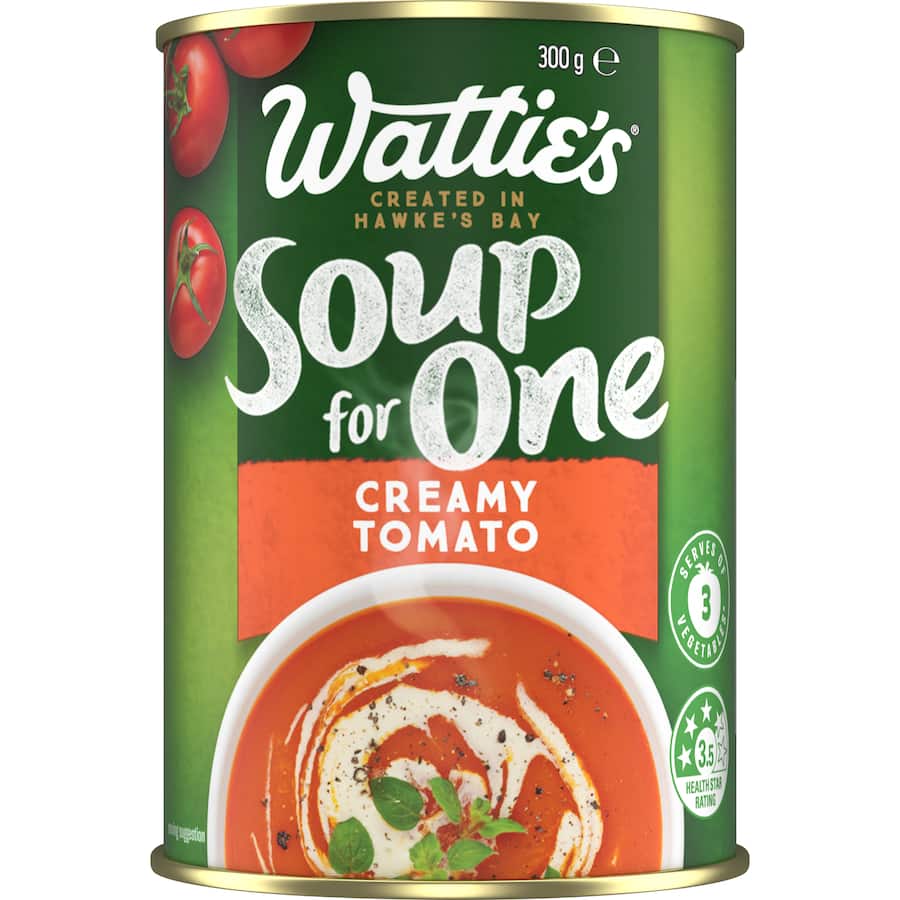 Wattie's Soup For One Soup Creamy Tomato Canned 300g