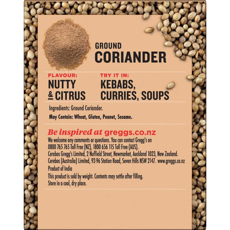 Greggs Coriander Ground Box 30g