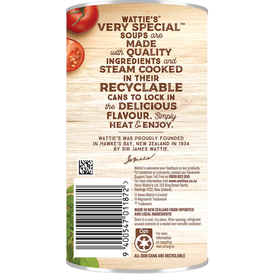 Wattie's Very Special Soup Creamy Tomato Canned 535g