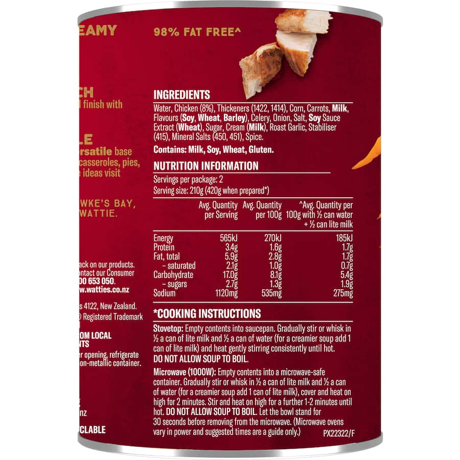 Wattie's Condensed Soup Creamy Chicken Canned 420g