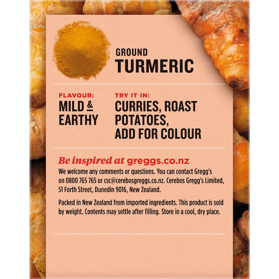 Greggs Turmeric Ground Box 40g