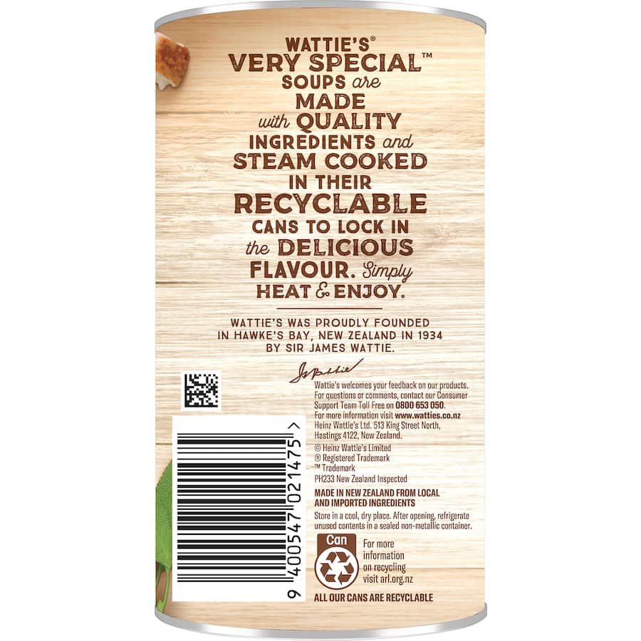 Wattie's Very Special Soup Country Chicken Canned 535g