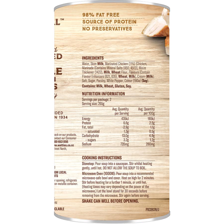 Wattie's Very Special Soup Country Chicken Canned 535g