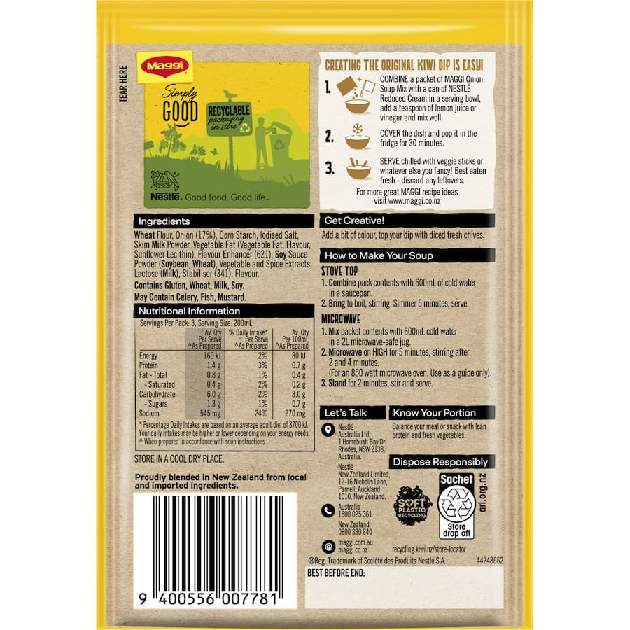 Maggi Soup Onion Sachet 32g