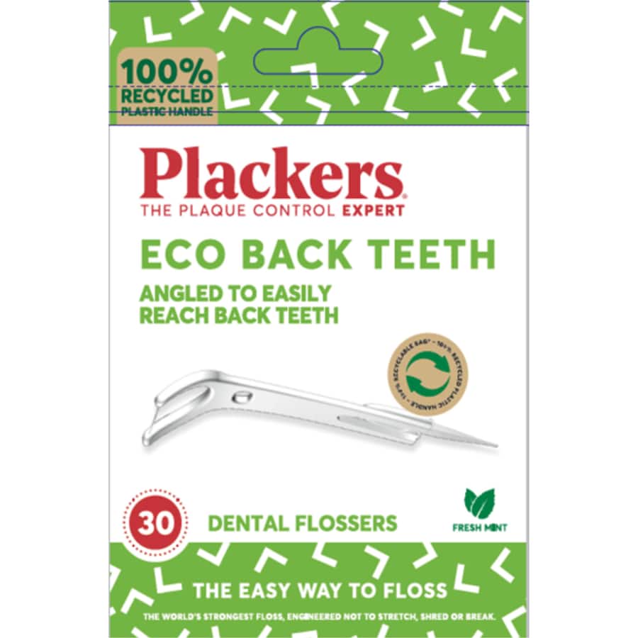 Plackers Dental Flossers Back Teeth 30pack