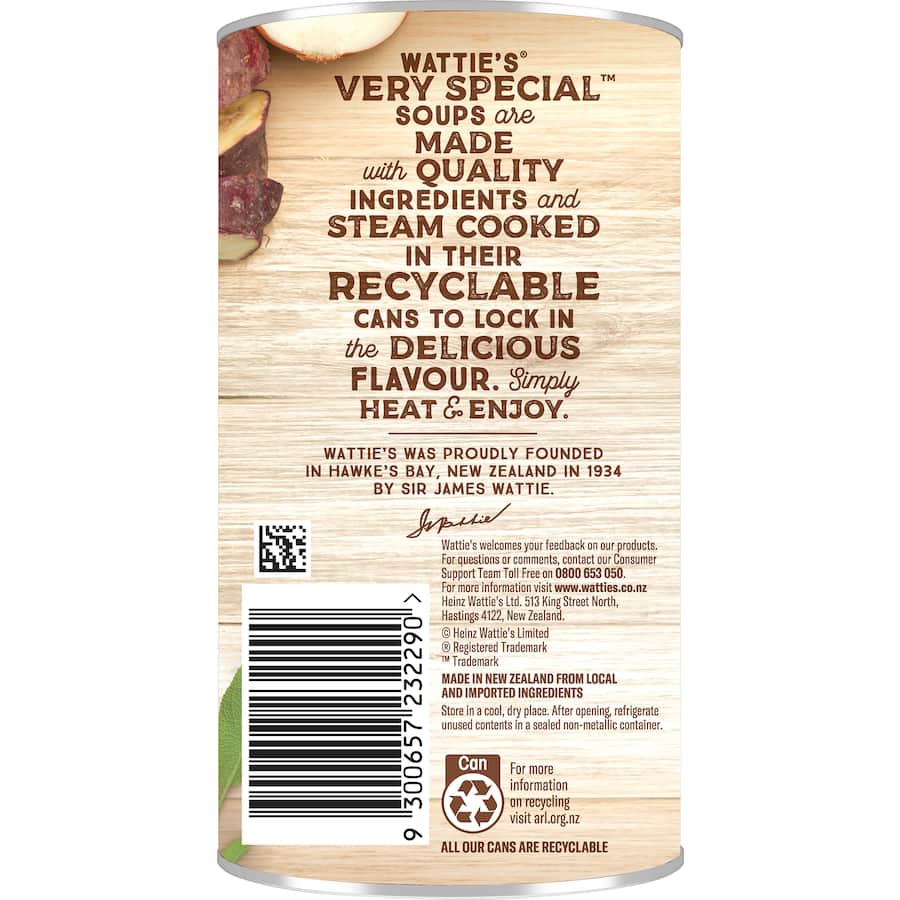 Wattie's Very Special Soup Kumara & Vegetable Canned 535g