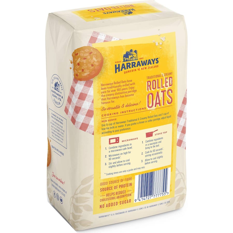 Harraways Oats Rolled Pack 800g