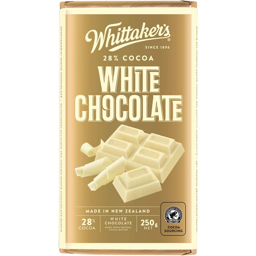 Whittakers Chocolate White Block 250g