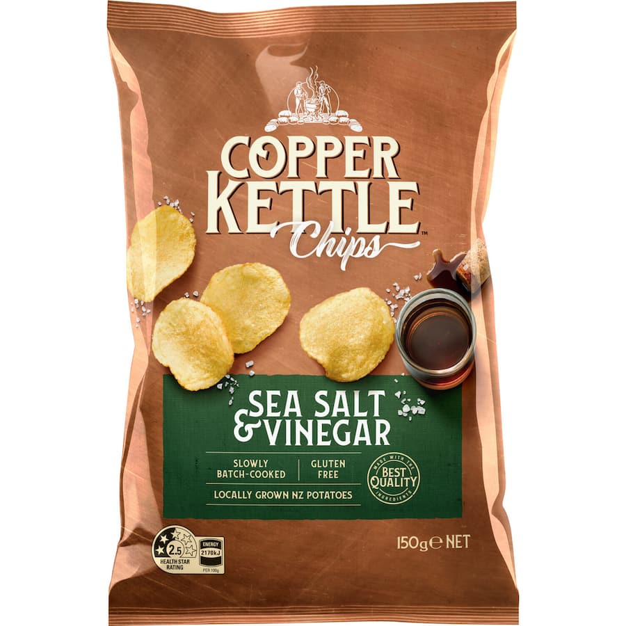 Copper Kettle Chips Salt & Vinegar 150g