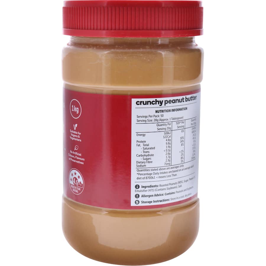 Essentials Peanut Butter Crunchy 1kg