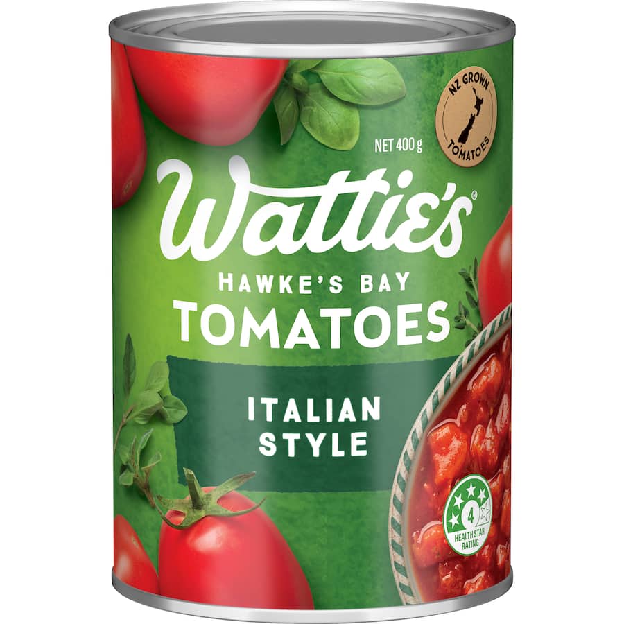 Watties Flavoured Tomatoes Italian Style Can 400g