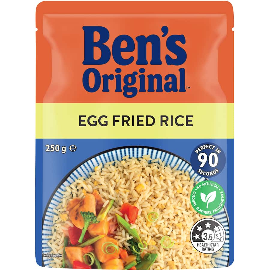 Bens Original Microwave Rice Egg Fried Rice Pouch 250g