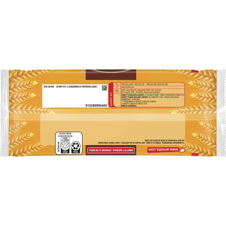 Arnotts Plain Biscuits Holbran Pkt 200g