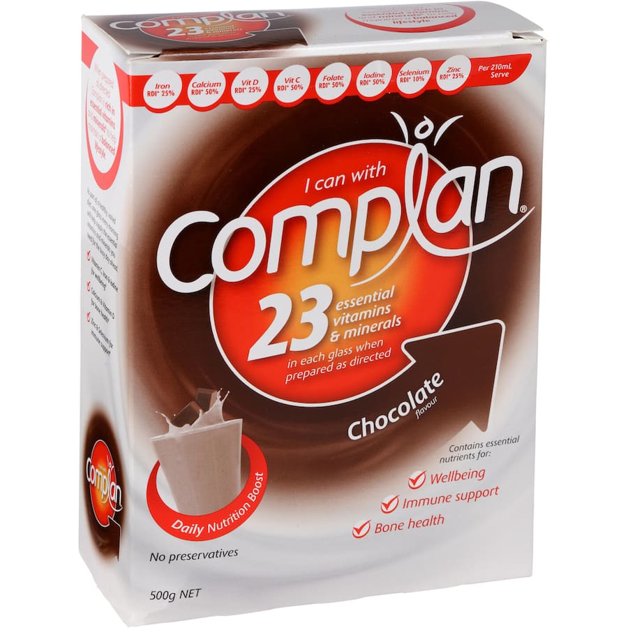 Complan Nutrition Formula Chocolate 500g