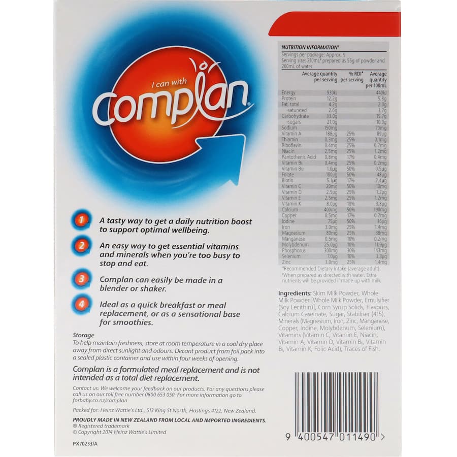 Complan Nutrition Formula Vanilla 500g