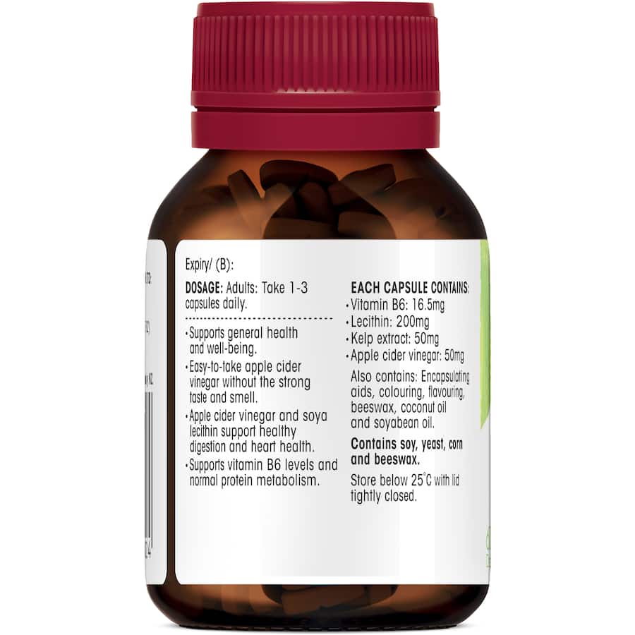 Red Seal Cider Slim Dietary Supplement Apple Cider Capsules 60pack