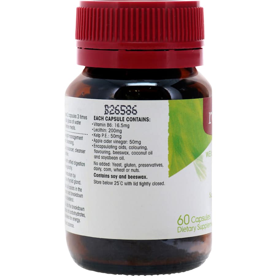 Red Seal Cider Slim Dietary Supplement Apple Cider Capsules 60pack