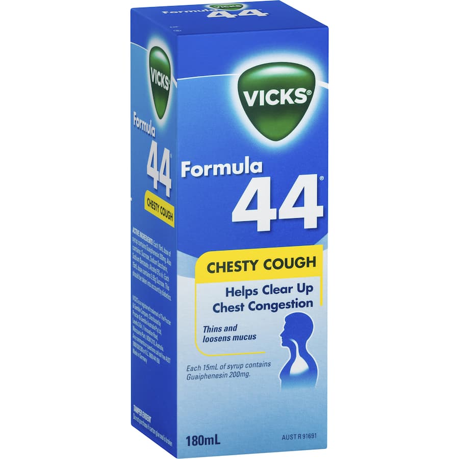 Vicks Formula 44 Cough Medicine Chesty Cough 180mL
